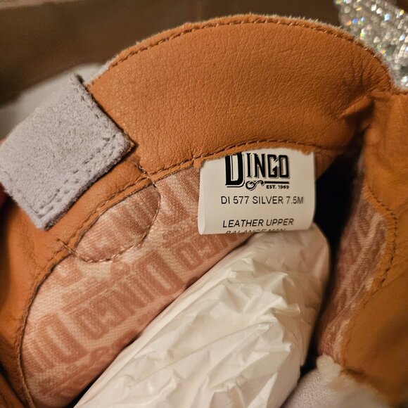 NIB Dingo Rhinestone Leather Cowboy Boots, 7.5 - Picture 12 of 13
